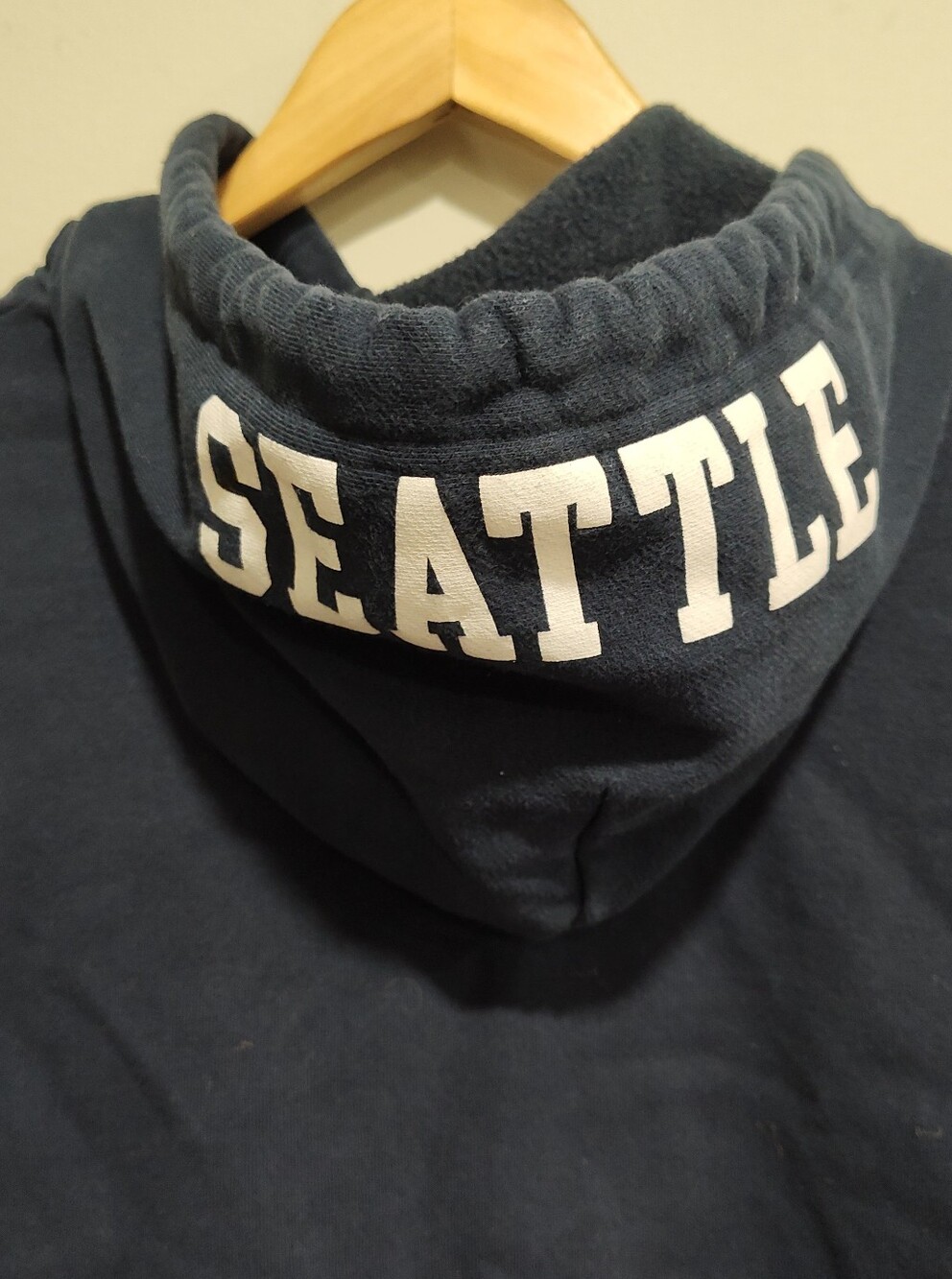 NFL Seattle Seahawks Cropped Long Sleeve Hoodie Sweatshirt, Women's Small, Blue - Picture 6 of 9